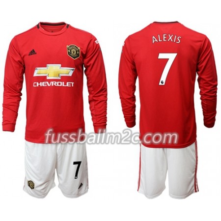 Fußballtrikots Manchester United Alexis 7 Kinder Heim Trikotsatz 2019-2020 Langarm